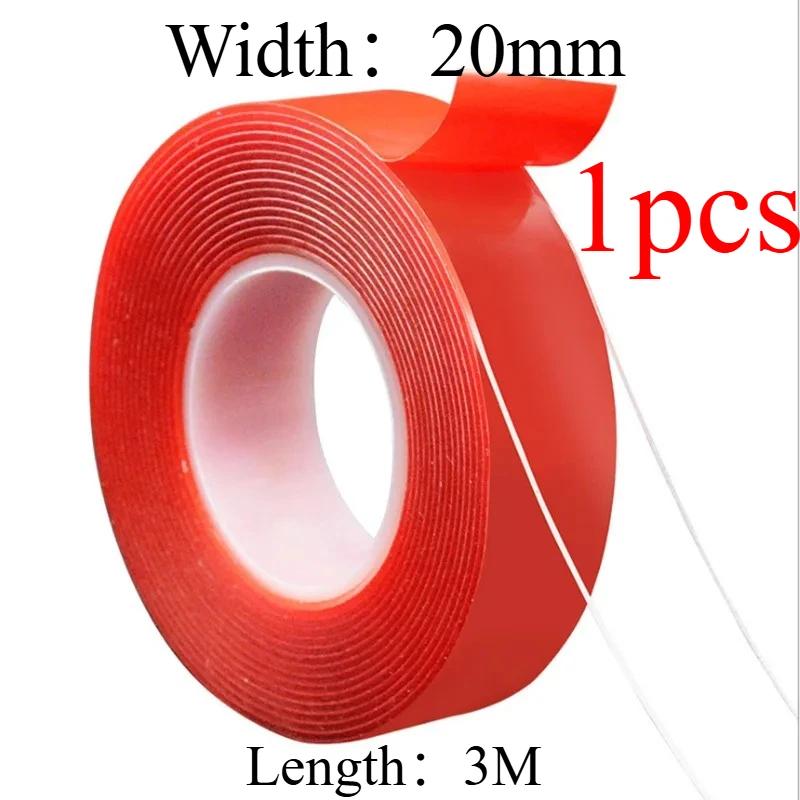 Double Powerful Sided Tape  Transparent with HighTemperature Resistance No Marks Waterproof Acrylic Car Adhesion Strong Tape