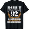 Built 92 Years Ago 92nd Birthday 92 Years Old Bday T-Shirt