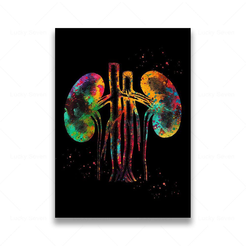 Anatomia Umana Muscoli DNA Neuro Arte Murale Pittura su Tela Poster e Stampe Mappa del Corpo Immagini Murali Educazione Medica Decorazione per la Casa