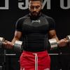 YOUNGAL Men's High Elastic Short Sleeve Sports T-shirt Bodysuit for Fitness Training