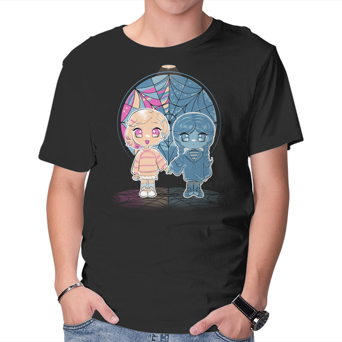 Unisex Crew Neck T-Shirt Best Roomie Ever Graphic Short Sleeve Casual Tee M