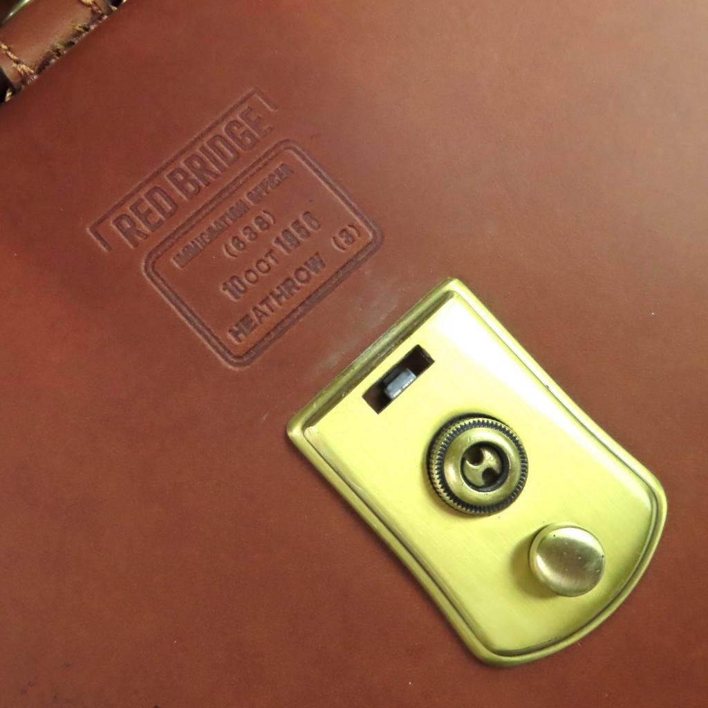 Very Good RED BRIDGE Business bag Genuine Leather Doctor's Bag Brown mens Used