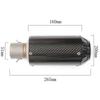51mm Universal Carbon Fiber Motorcycle Exhaust Pipe 51mm Suitable For MT09 MT07  Z1000  R6  Ninja400 ZX4R  TMAX530