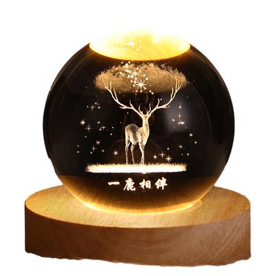LED Night Light With Exquisite Craft And Smooth Line Bedroom Decor Ball Night Light Bedside Light