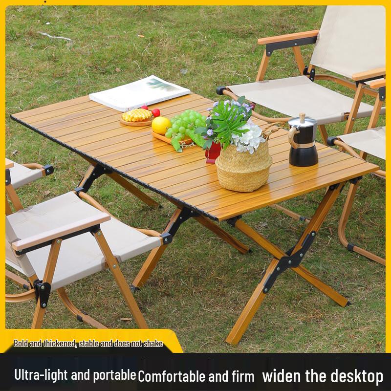 Portable Aluminum Roll-up Camping Table