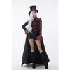 Halloween Horror Cosplay Costume 5-Piece Female Vampire Cloak Cap Top Shorts Halloween Street Costume Carnival Party Black Red