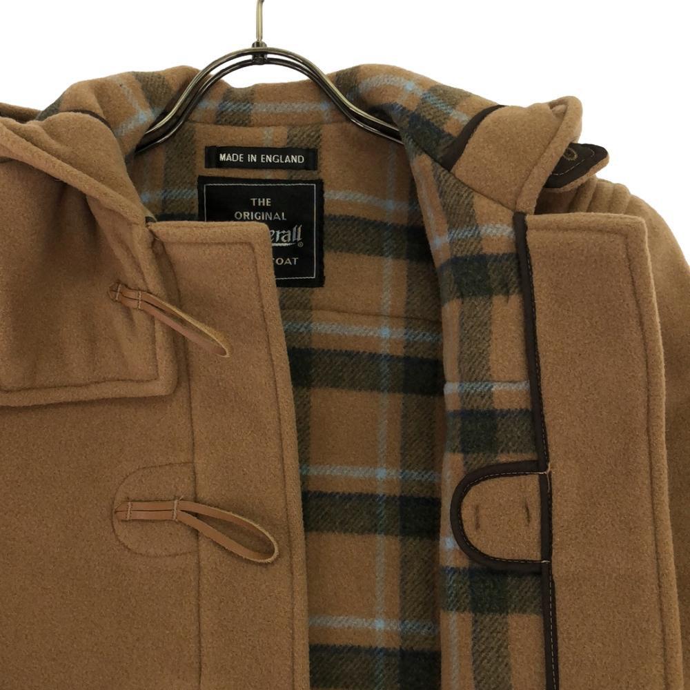 Gloverall Britská vlněná směs Duffel kabát 9 LET 52.8"s Velbloudí Kostkovaná záda Dětský Použitý