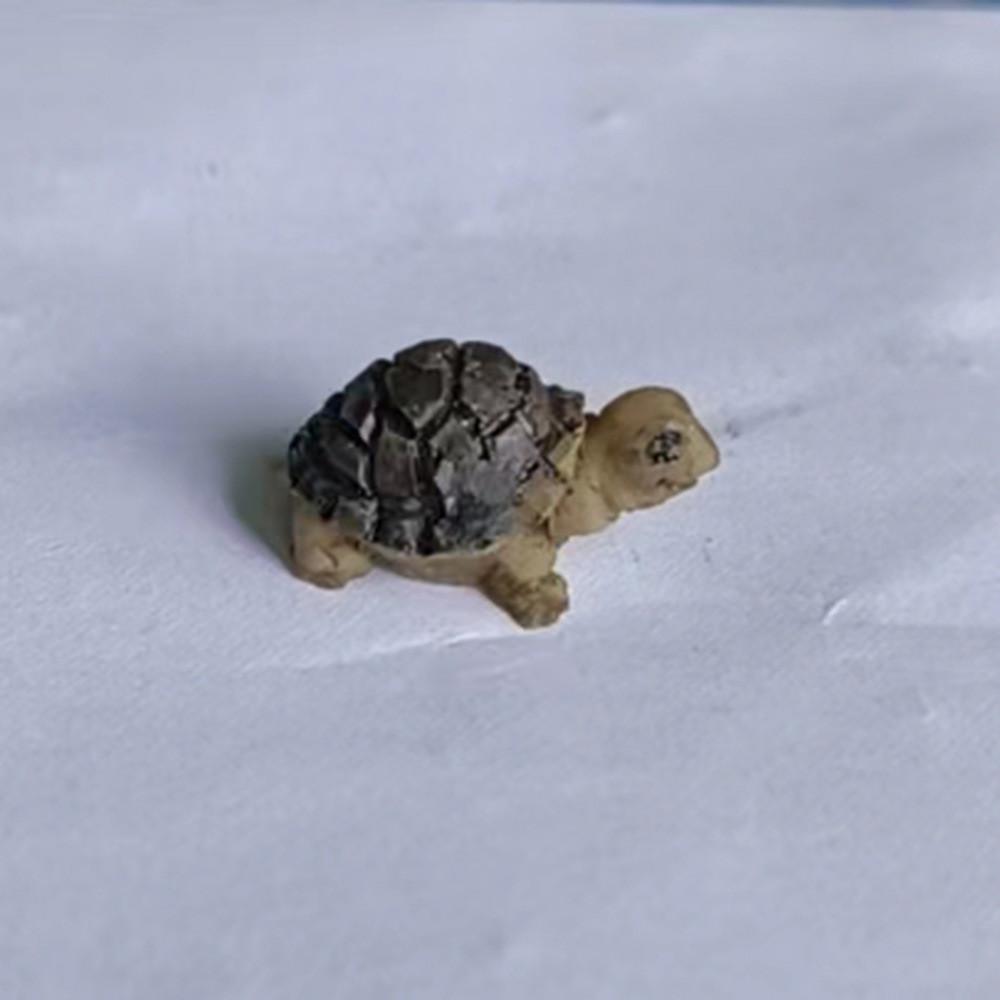 

Смола Маленькая Мультяшная Черепаха Миниатюра Сделай Сам Садовый Декор для Дома и Офиса BlackGrey Turtle