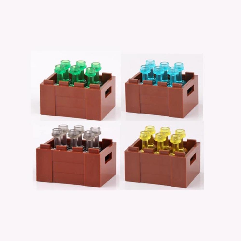 

MOC Персонаж Сцена Строительные Блоки Аксессуары Сейфы для Сокровищ Золотые и Серебряные Руды Алмазы Коробки для Долларов Ключи Игрушки Подарочные Кирпичики