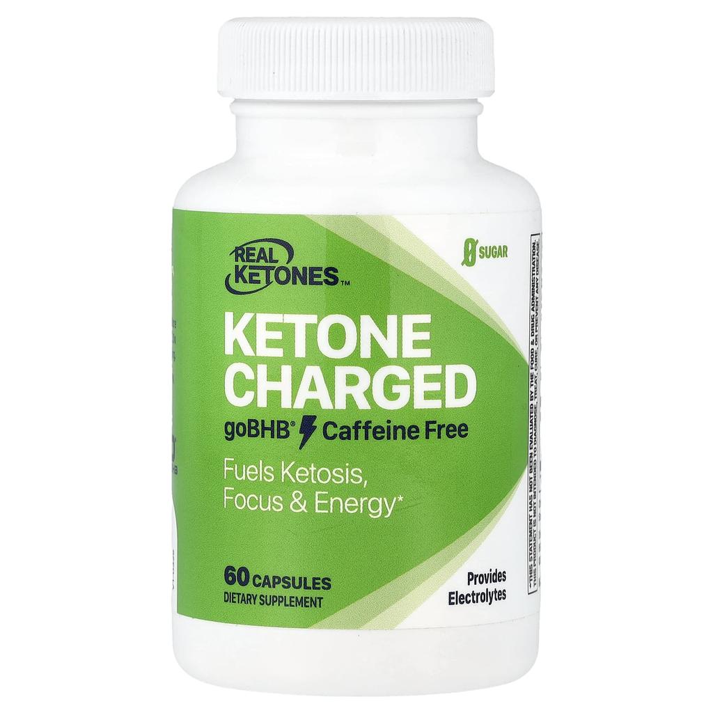 Real Ketones, Ketone Boost, goBHB®, Caffeine Free, 60 Capsules