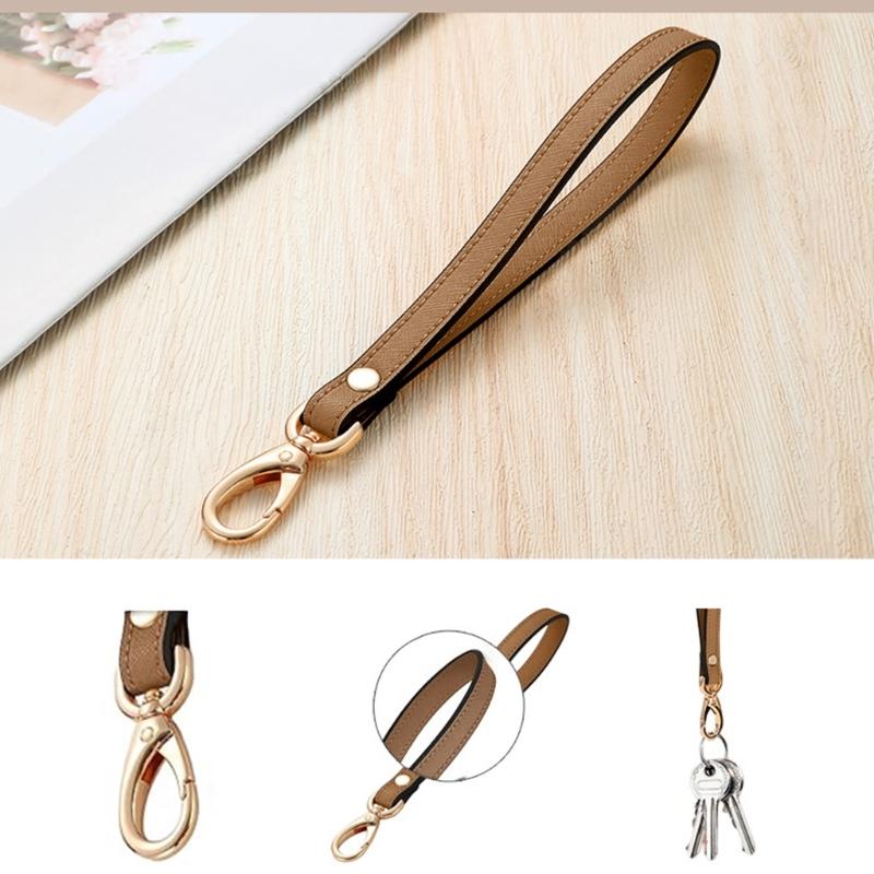 Wristlet Strap Pu Leather Replacement Clutch Purse Key Wrist Lanyard Hand Wrist Lanyard Keychain Holder for Wallet