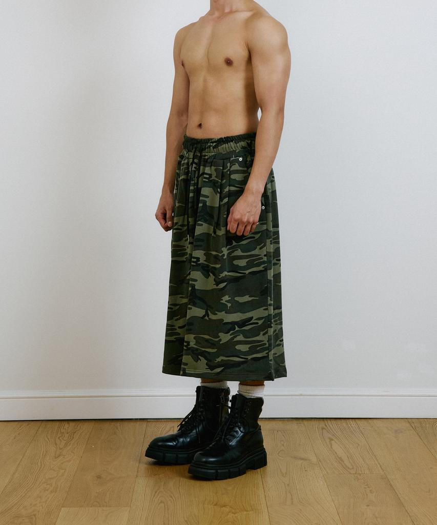 Deuleongkeutegseuteu Logo Bermuda Sweatpants [Camo]