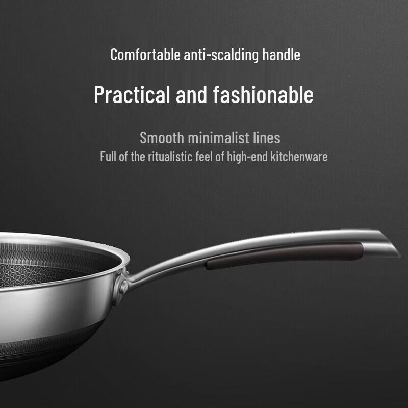 Midea 316 Stainless Steel Non-stick Wok