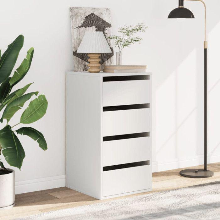 VidaXL Corner Chest of Drawers White 40x41x76 Cm Engineered Wood, Chest of Drawers with Drawers, Filing Cabinet, Drawer Cabinet, Cabinet of 852861
