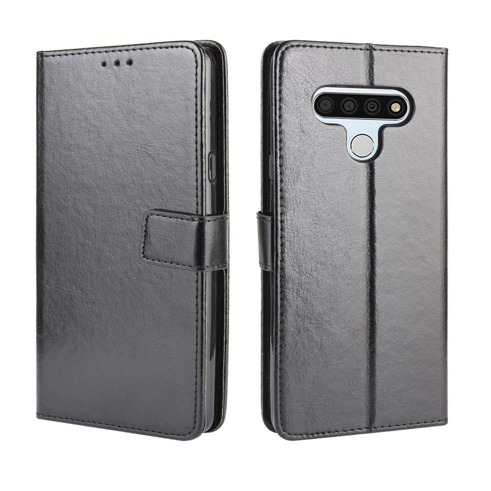 JZ [3D Sun Flower Custodia for per LG Stylo 6 Protective PU Leather Wallet Flip Cover - Green