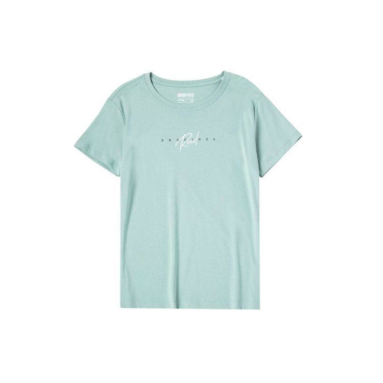 Li-Ning Badfive Comfortable Loose Short Sleeve T-Shirt Women tops AHSQ118-1 L