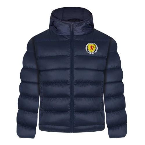 Scottish FA Boys Crest Quilted Jacket