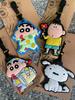 Crayon Shin-chan Masao Cartoon Silicone Luggage ID Tag
