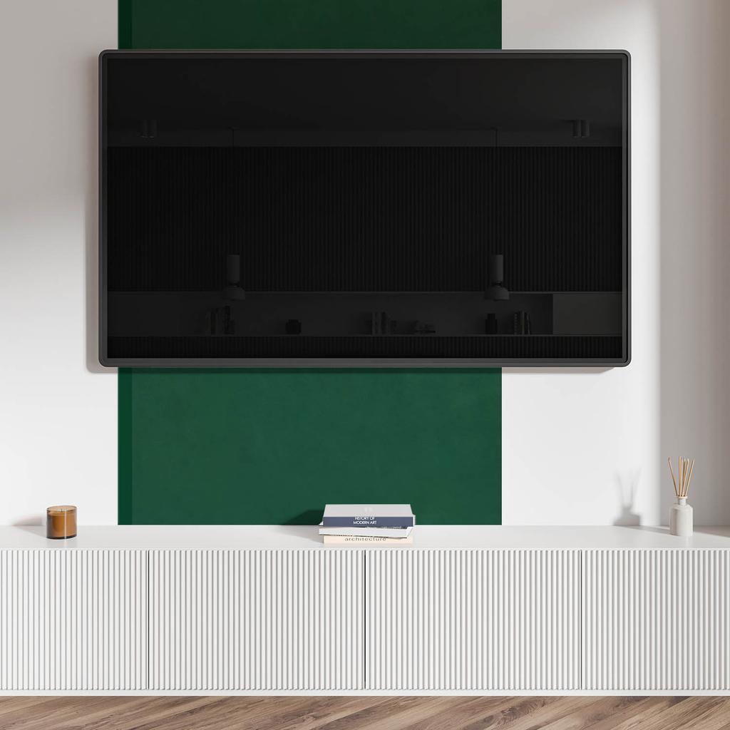 Naklejany Panel Pcv Z Motywem Idealny Do Przedpokoju 100X50 Cm Kolor Ciemnozielony