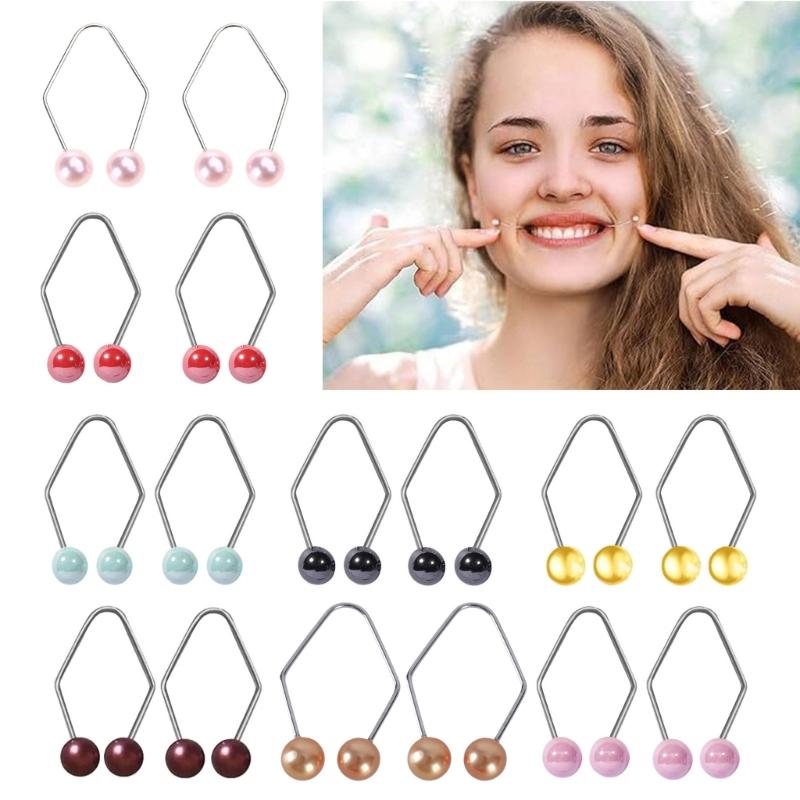 Stylish Lip Stud for Captivating Face Training Chic Lip Training Tool Dimple Maker for Fashion forward Individuals