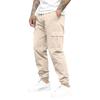 Pantaloni Cargo da Uomo Tuta Casual da Uomo Multi-tasche Vita Elastica Pantaloni alla Caviglia Autunno Sport Outdoor Pantaloni Monocolore