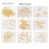 18K Gold Plated Brass Big Hole Cubic Zirconia Crystal Spacer Beads Fittings DIY Bracelet Necklace Jewellery Making Crafts
