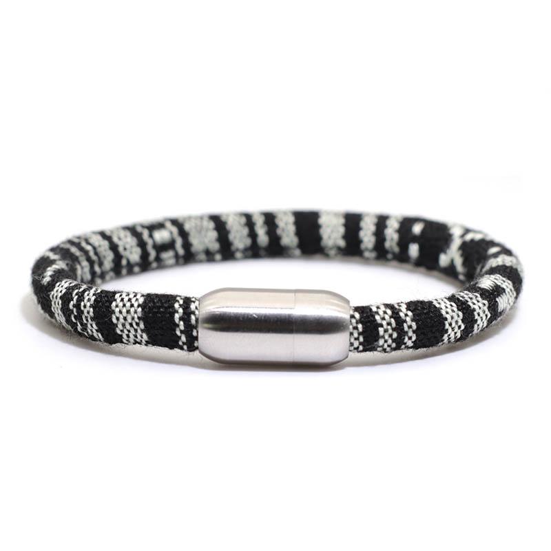 Bohemia Bracelet Homme Female Stainless Steel Braclet With Magnet Minimalist 8mm Rope Turkish Braslet Gift For Couple Love Joyas