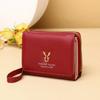 Elegant PU Leather Women's Small Wallet Fold Portable Mini Clutch Multi-Pocket Short Wallets Gift For Ladies