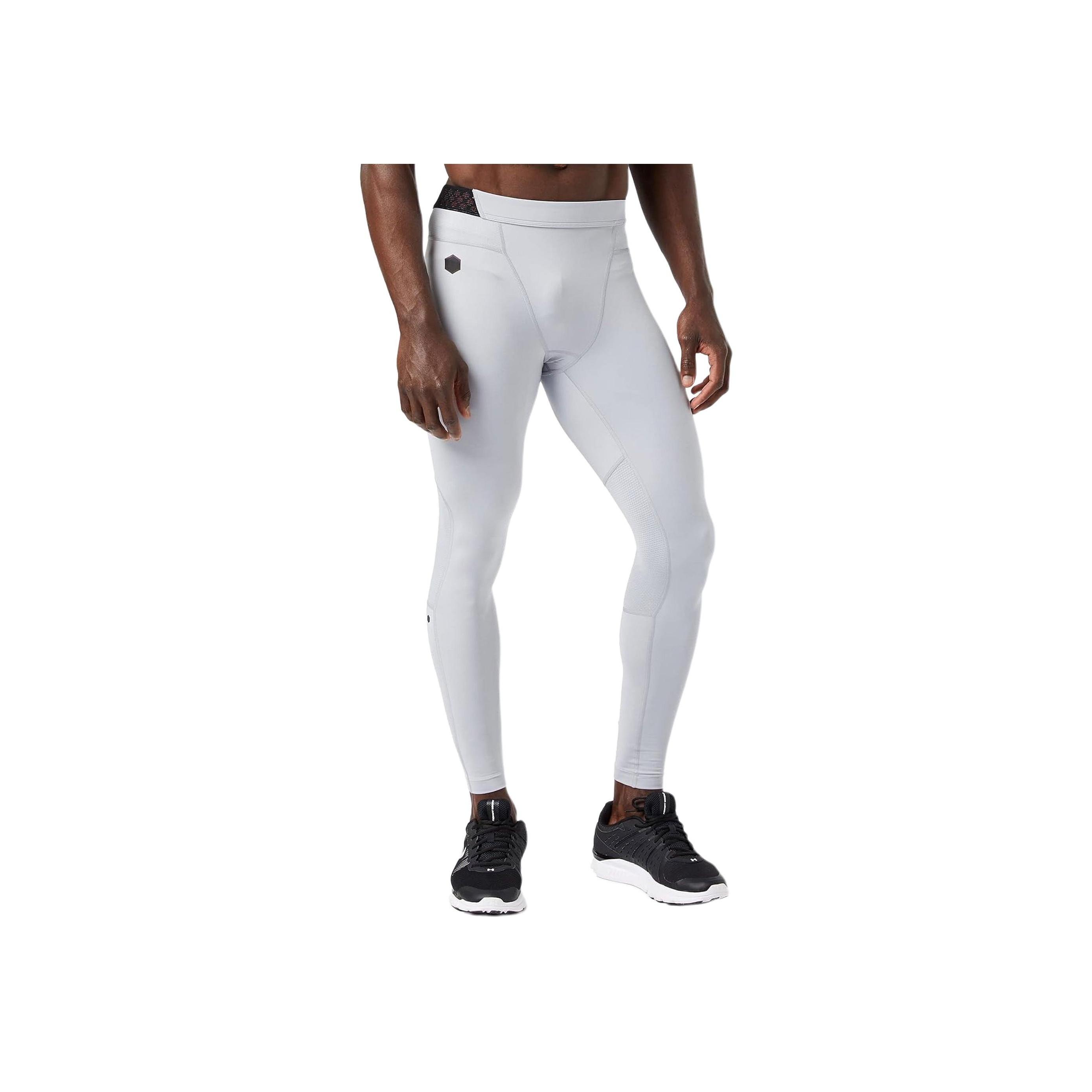 

Under Armour Rush Cold Gear Fitted Comfortable Color Block Sports Long Pants Men bottoms Gray 1345210-011 L