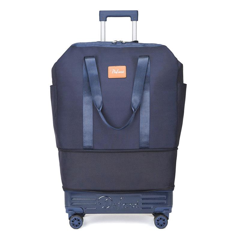 New Trolley Bag Detachable Universal Wheel Luggage Folding Storage Boarding Bag Expandable Suitcase Check-in Bag