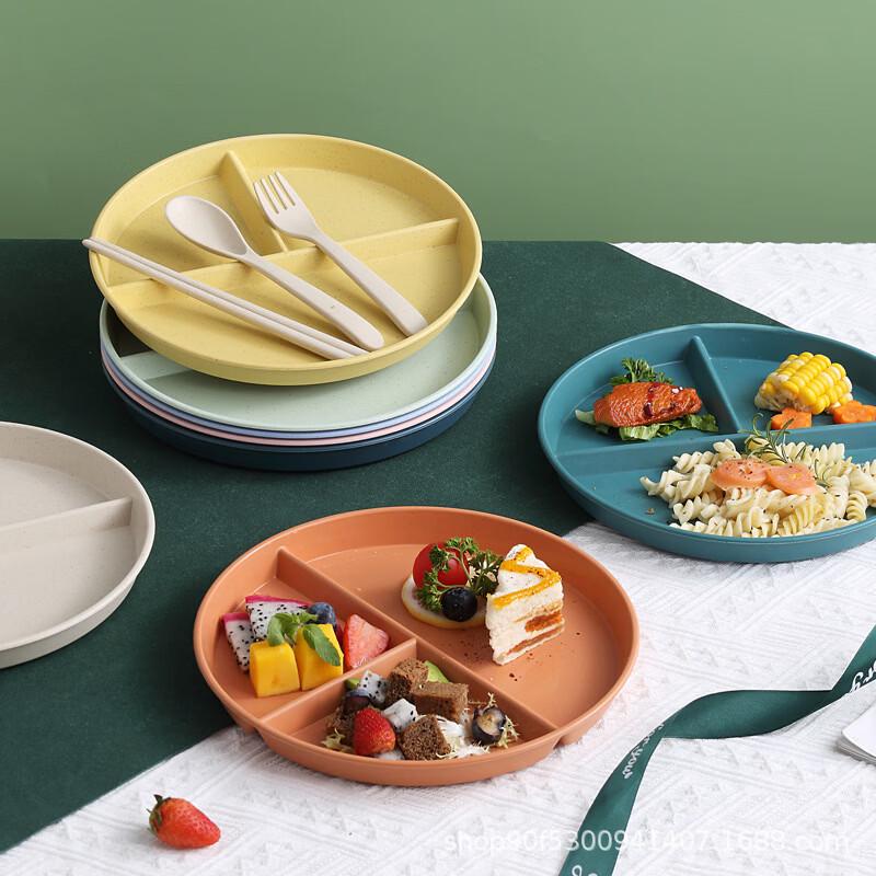 Wheat Straw Divided Meal Plate