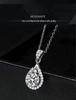 Moissanite Smile Pendant Necklace - Diamond Clavicle Chain, Passes Tester, Valentine's Day Gift for Girlfriend