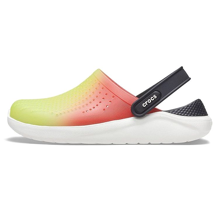 

Crocs Клоги слипоны LiteRide EVA с логотипом Унисекс Обувь Синий Оранжевый Градиент 206597-3T9 37-38