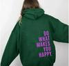 Women's Plus Velvet Hoodie with Kangaroo Pocket – Trendy Loose Fit, Letter Print, Drawstring Hood, 2026 Collection.