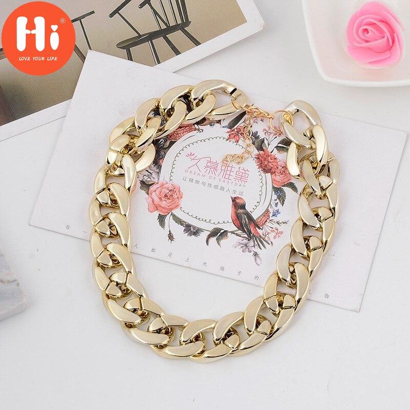 Hi New Fashion Necklaces Thick Chain Statement Necklaces Pendants Women Jewelry