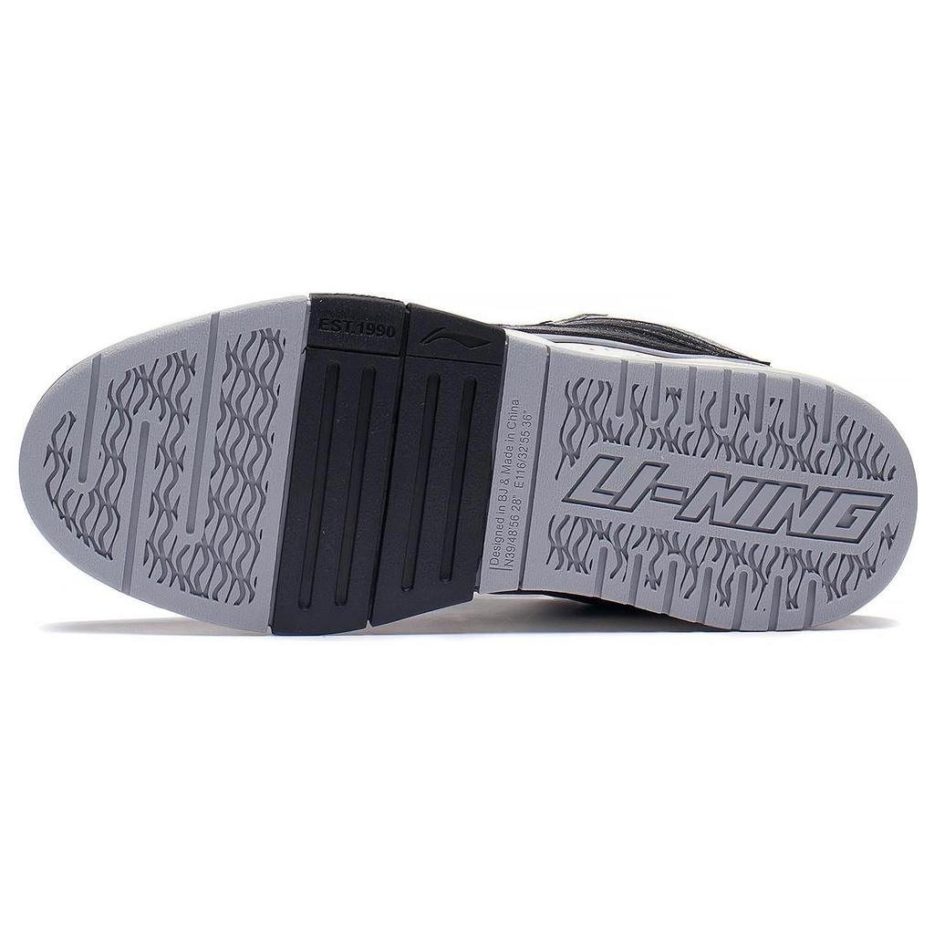 Li Ning Wave Pro Panda Slip Resistant, Abrasion Resistant, Lightweight Low top Skateboard Shoes Women's Black White AECS064-1