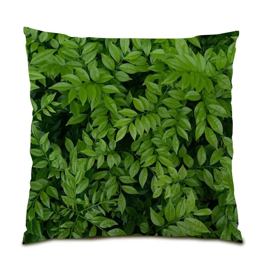 

Чехол для подушки с веткой, украшение для гостиной, подарок, квадратное растение, наволочка 40x40cm