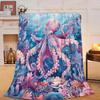Dreamy animal patterns digitalprinted polyester Bedroom velvet flannel soft sofa cover blanket Fleece cover blankets for beds