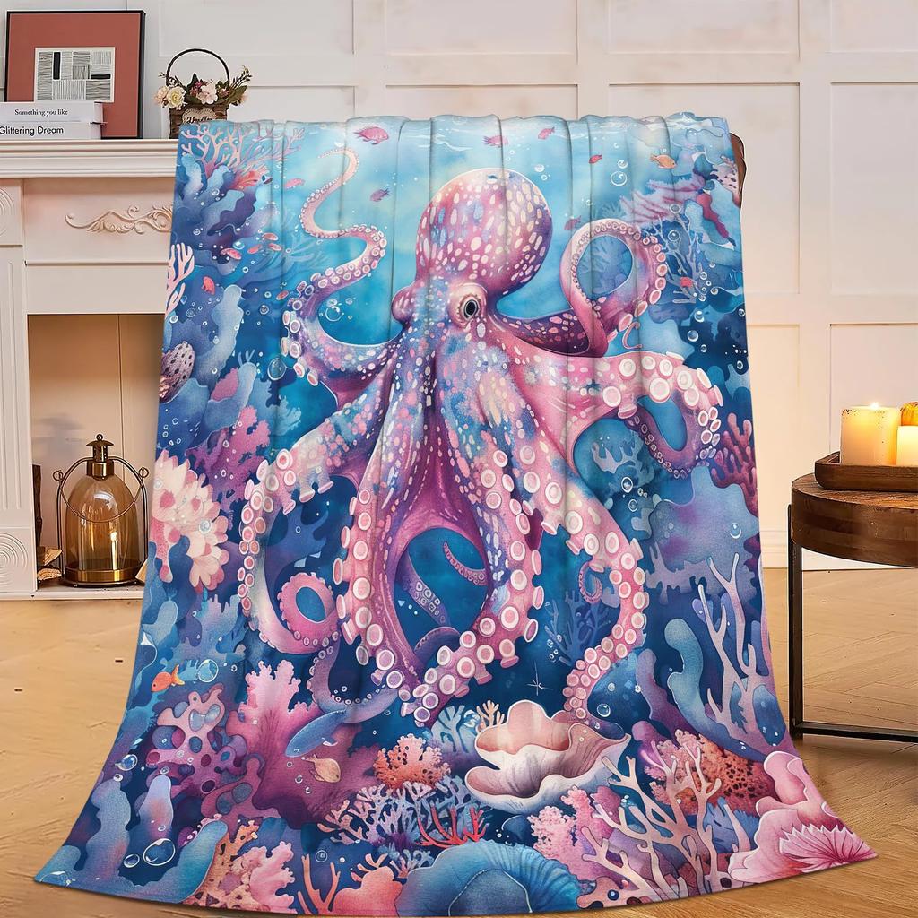 Dreamy animal patterns digitalprinted polyester Bedroom velvet flannel soft sofa cover blanket Fleece cover blankets for beds