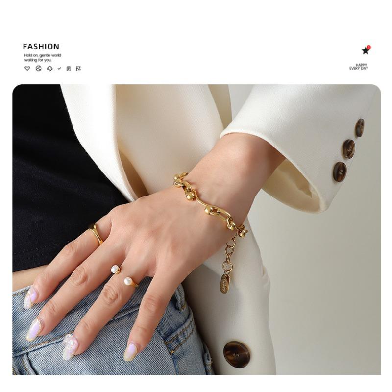 Spicy Girl Layering Jewelry Set - Interlocking Chunky Chain Necklace
