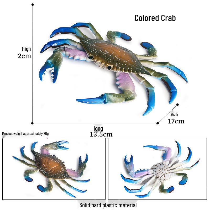 Marine Life Simulation Toy: Largemouth Bass, Mandarin Fish, Perch, Crucian Carp Models