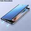 Clear View Mirror Case For Samsung Galaxy A13 A23 A33 A43 A53 A73 A04 A24 A34 A54 M13 M23 M55 5G Leather Flip Stand Cover