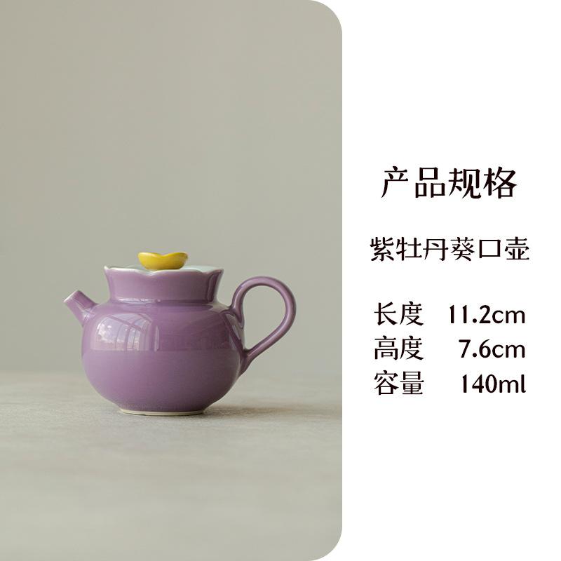 

Керамический чайник ручной работы, расписанный вручную на тонкой шине, антикварный чайный сервиз в стиле кунг-фу, заварочный чайник с защитой от ожогов, грушевидный чайник