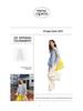 Thirteen Lines Spring 2025 French Style Off-Shoulder Striped Shirt for Women C3056