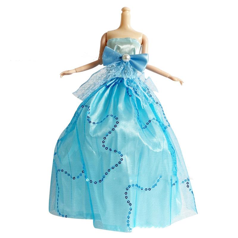 30Cm Doll Clothing 1/6 Dress Up Doll Wedding Dresses Fashion Play House Princess Trailing Large Dresses For 1/6 Xinyi Fr Bb Doll