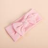 2022 Organic Cotton Baby Bow Knot Knitted Ribbed Infant Newborn Headbands for Babies  18 Colors Baby Accessories