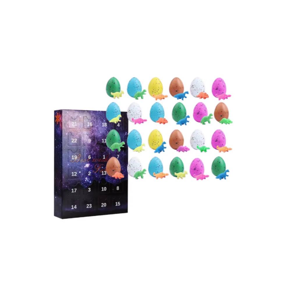 24 Days Christmas Countdown Calendar Dinosaur Eggs Surprise Toys Xmas Countdown Calendar Xmas Gifts for Boys Girls Toddlers