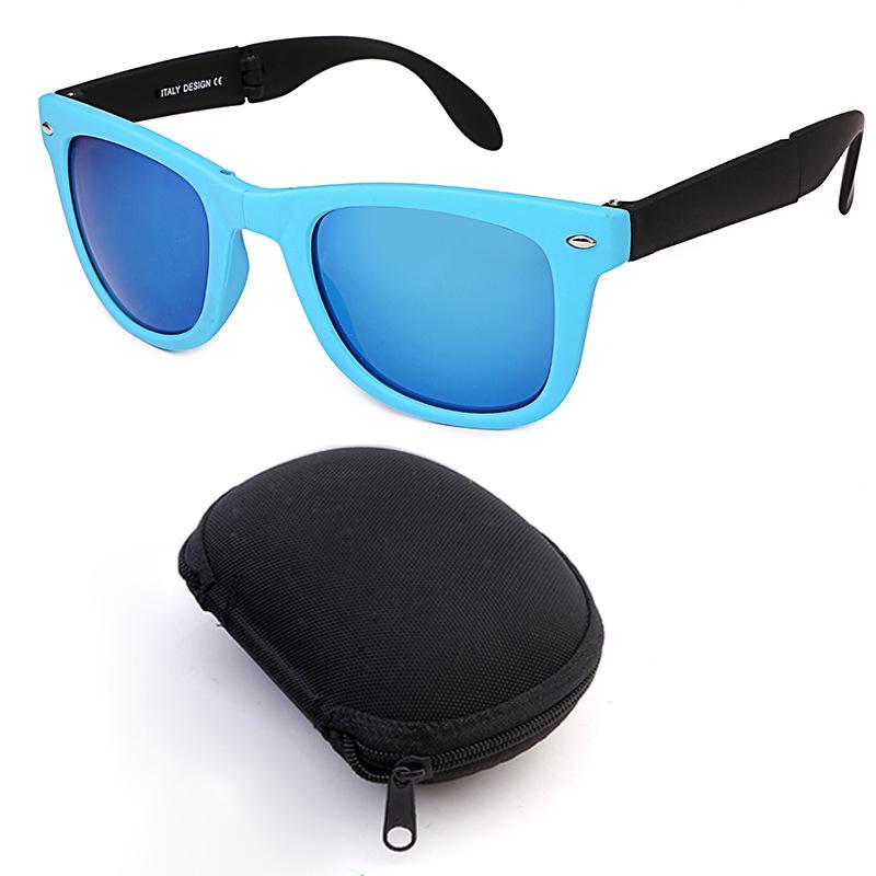 

New Vintage Foldable Square Sunglasses Women Men Brand Designer Women S Folding Fashion Portable Sun Glasses As picture shown