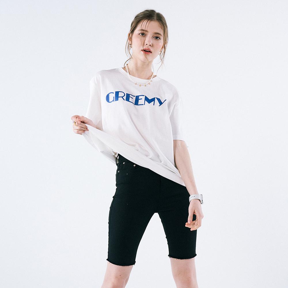 GREEMY Simple Logo T-Shirt(White)