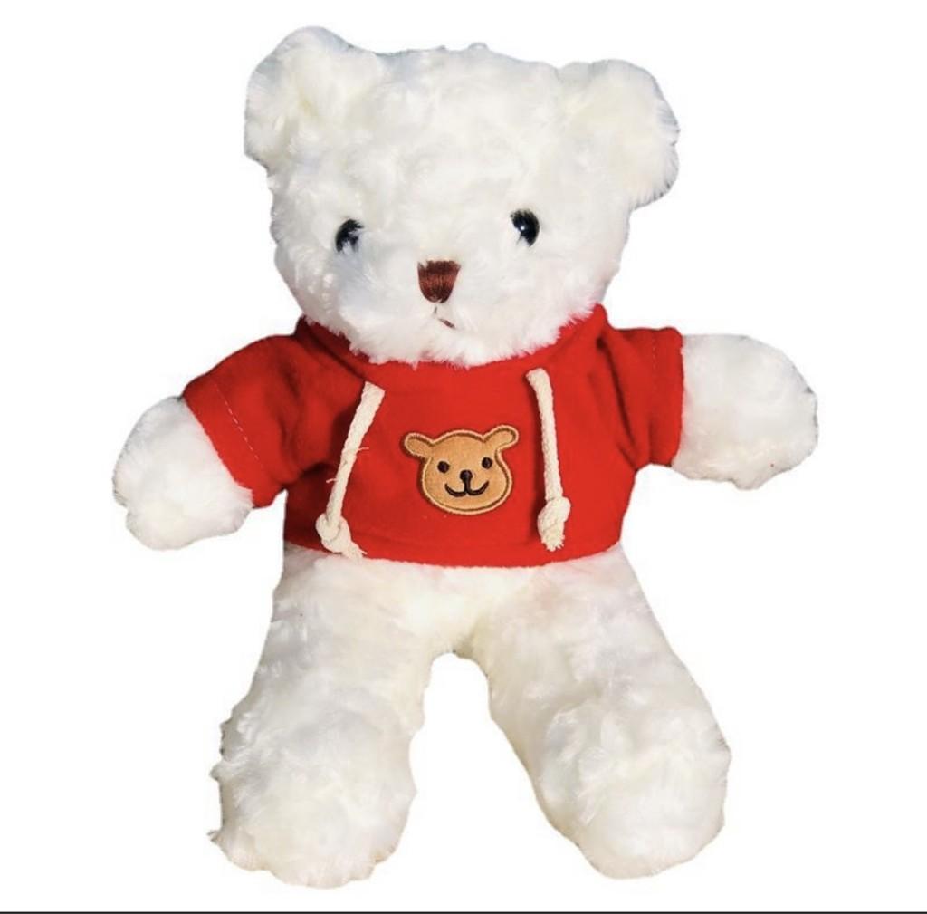 Teddy Bear Adorable Hoodie Cute Girl Kids Companionship Plush Toy Birthday Gift